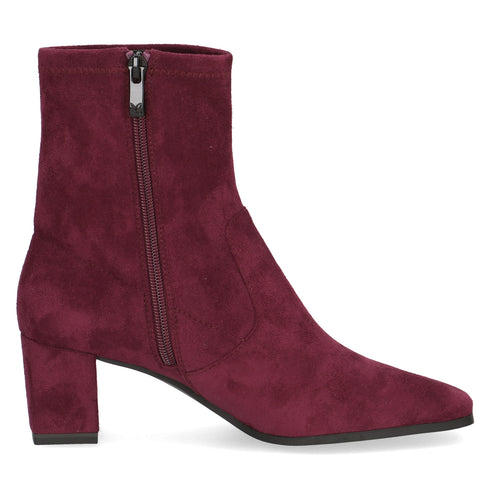 Caprice 9-25354-41 Women’s Stretch Ankle Boots – Square Toe Block Heel with Zip